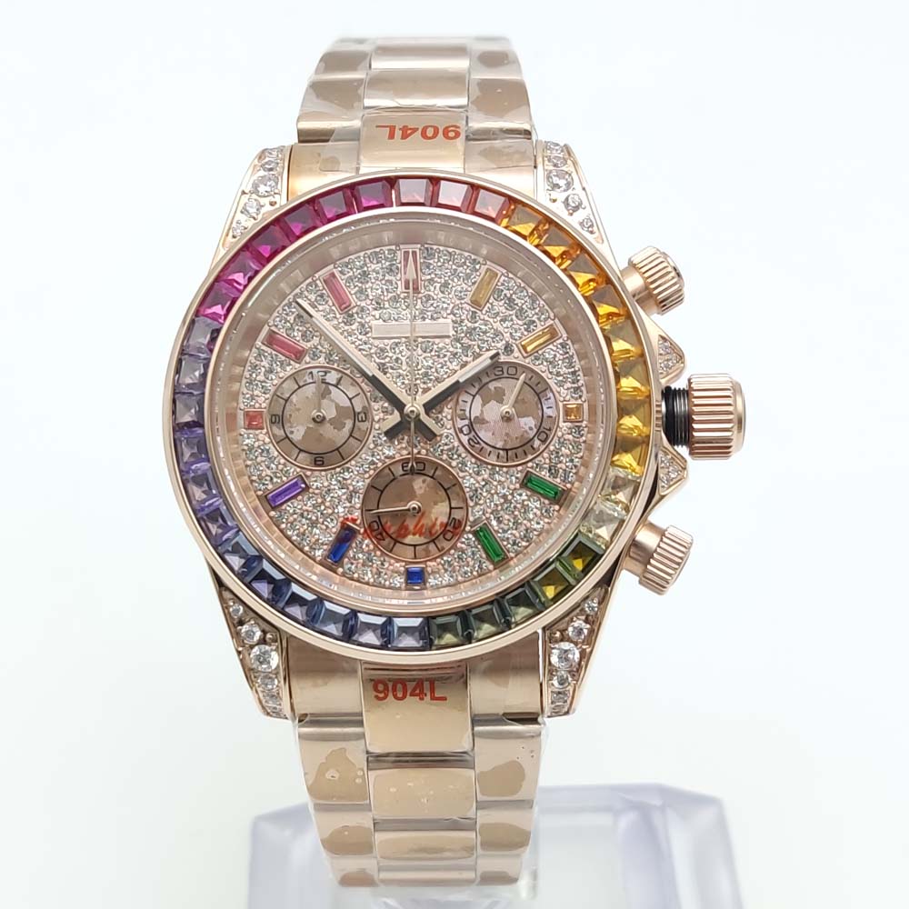 Chronograph Flyback Watch - Роскошные мужские кварцевые часы с цветными