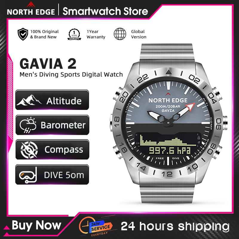 Field Watch Military - Мужские часы для дайвинга NORTH EDGE,