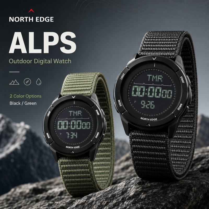Field Watch Military - НОВЫЕ Мужские цифровые спортивные часы NORTH