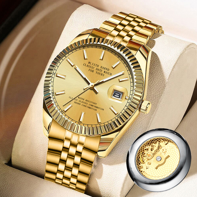 Luxury Watch Trading - Часы мужские механические кварцевые с пряжкой-бабочкой,