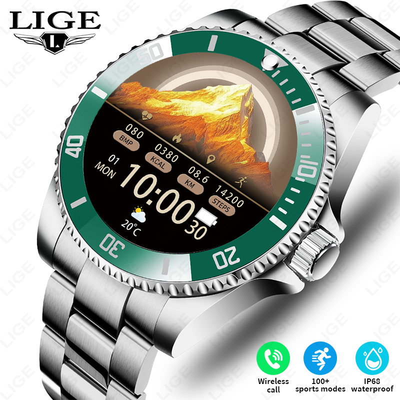 LIGE Новые Смарт-часы для мужч – обзор и цена Luxury Watch In The World