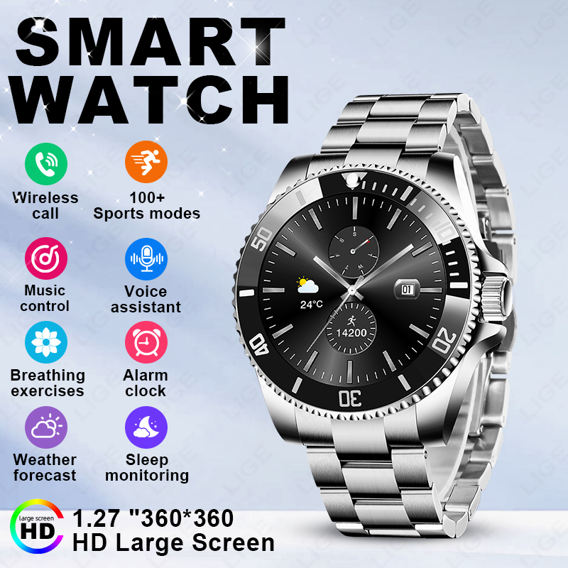 Смарт-часы LIGE 2026 с HD-экра – обзор и цена Luxury Watch In The World