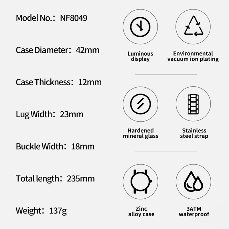 NAVIFORCE модные часы для мужч – обзор и цена Field Watch Military