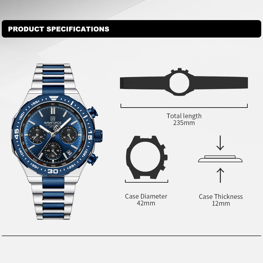NAVIFORCE модные часы для мужч – обзор и цена Field Watch Military