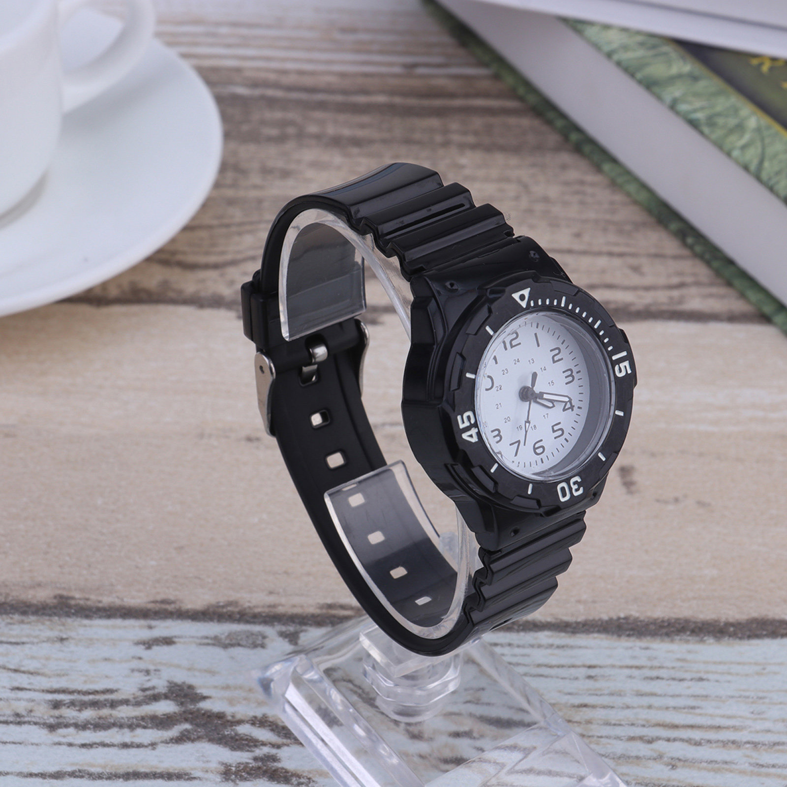 Черно-белые силиконовые кварце – обзор и цена Luxury Watch Arabic