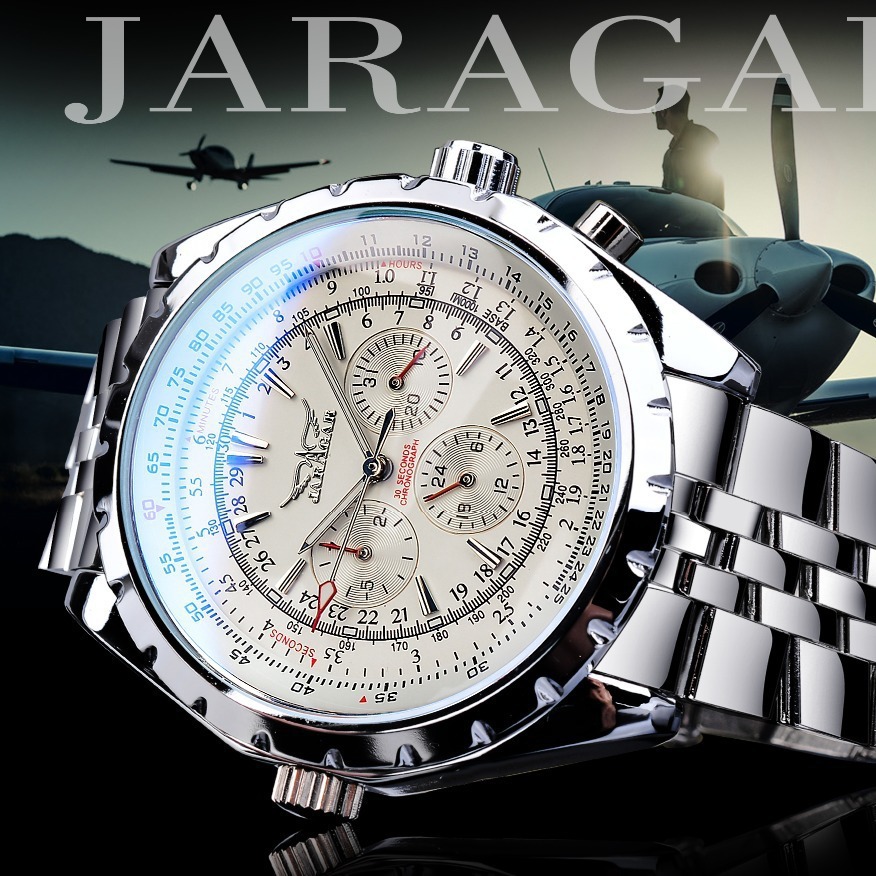 JARAGAR 212, элегантные автома – обзор и цена Chronograph Flyback Watch