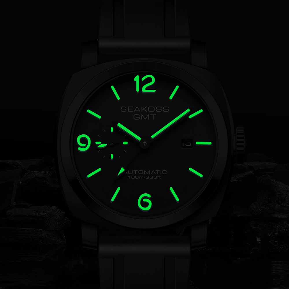 SEAKOSS 10Bar GMT Дайвинг Авто – обзор и цена Chronograph Flyback Watch