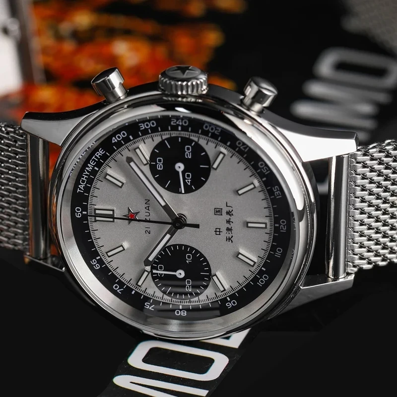 42 мм Китай Авиационный Хроног – обзор и цена Chronograph Flyback Watch