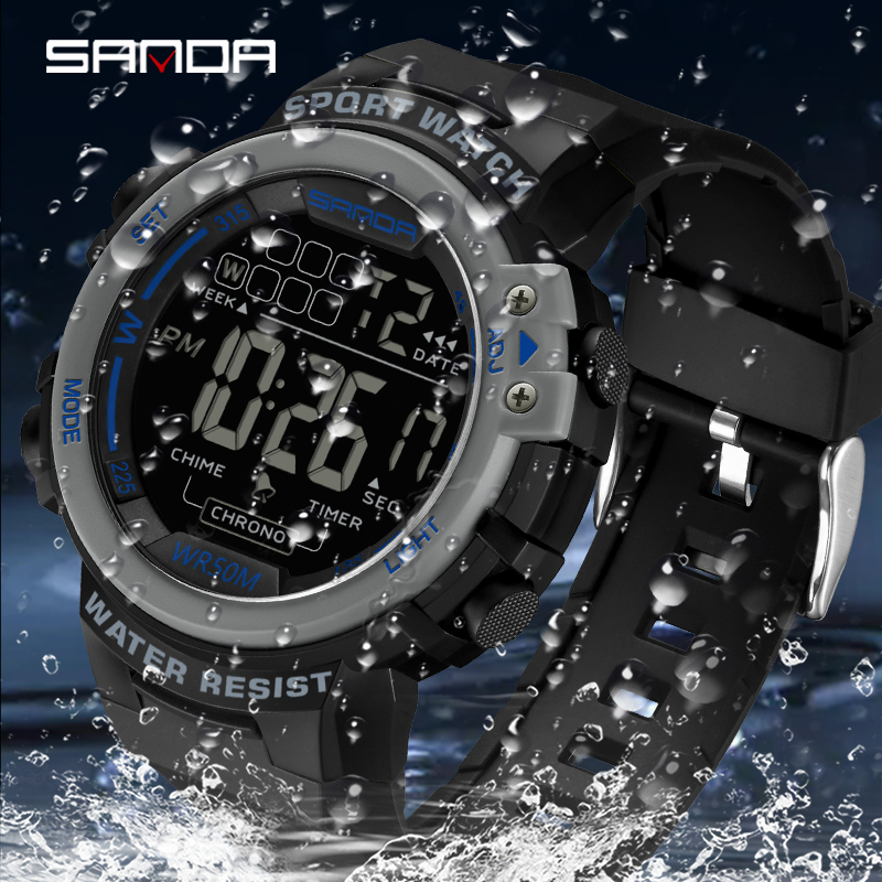 SANDA Роскошные модные мужские – обзор и цена Luxury Watch G Shock