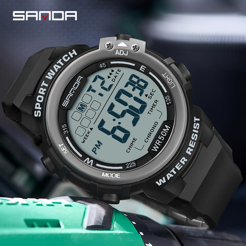 SANDA Роскошные модные мужские – обзор и цена Luxury Watch G Shock