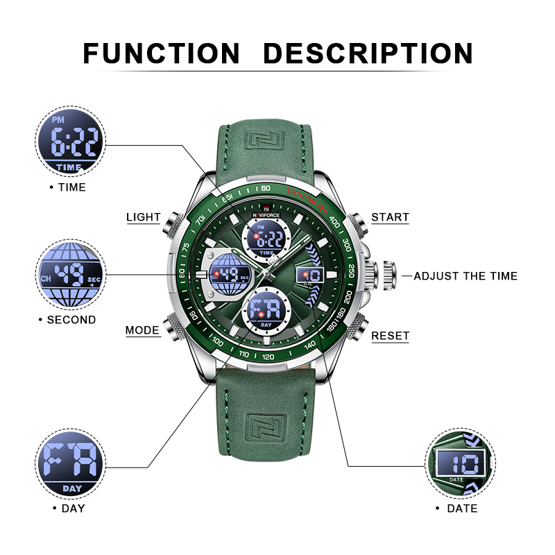 NAVIFORCE 2022, спортивные час – обзор и цена Field Watch Military
